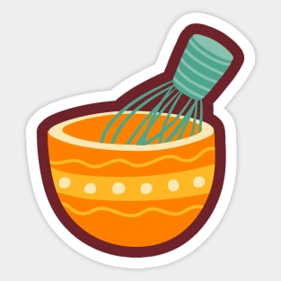 Kitchen Joy: Colorful Bowl Sticker